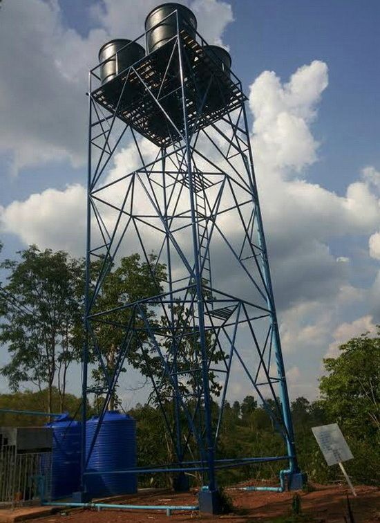 Jasa membuat Tiang Menara Toren Air - untuk Standart 1050 Liter 