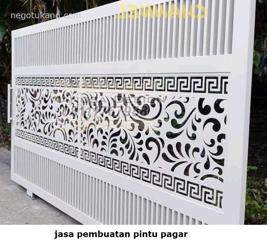 jasa tukang NegoTukang.Com - Jasa Pembuatan Pintu Pagar Rumah Minimalis 